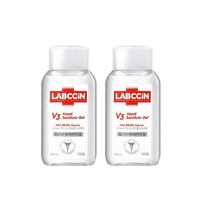 v3  새니타이저겔 60ml 1+1 휴대용 손소독제