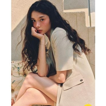 로엠 린넨 반팔 자켓_RMJKF37RT1