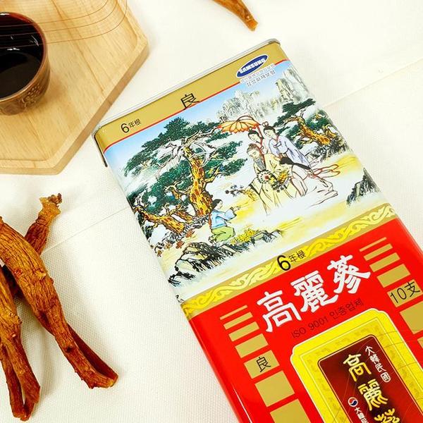 [한국인삼유통공사] 6년근 양삼 고려 홍삼 10지 300g (S9418176)