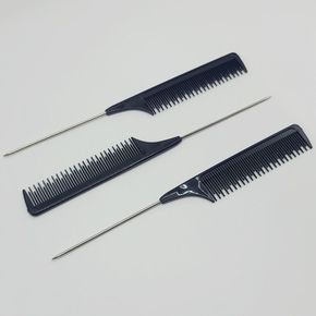 꼬리빗 업스타일 스틸 꼬챙이빗 헤어 미용실 M50495