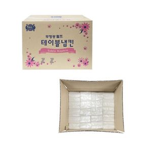 테이블 냅킨 70매x60밴드 4200매 무형광 식당휴지