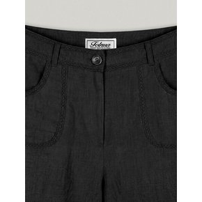 NOIR LINEN PANTS (BLACK)