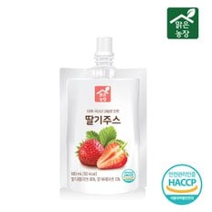 무첨가 딸기주스 국내산 과일채소 100% (100ml*10포/1박스)