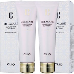 멜라케어 듀얼 톤업 선크림 40ml x2개