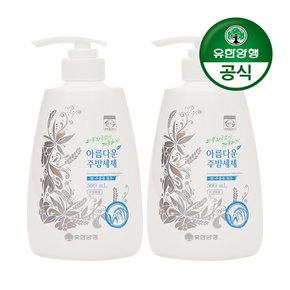 아름다운주방세제 쌀추출물 용기형 500mL 2개