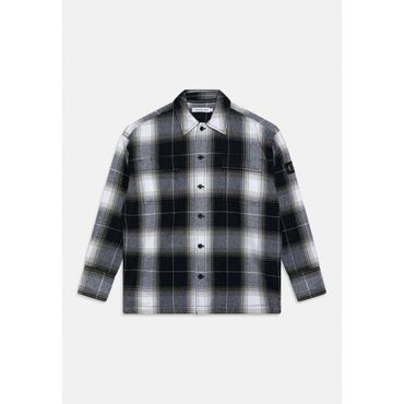 Calvin Klein 키즈 캘빈 클라인 진 청바지 CHECKED OVER셔츠 - 셔츠 - 블랙 7648412 63206645