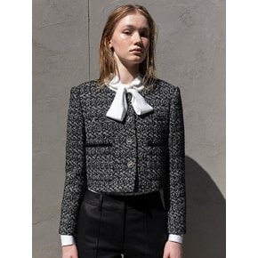 FRENCH WOOL TWEED CROP JACKET