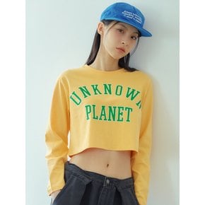 바시티 로고 크롭티 옐로우 _VARSITY LOGO CROP TEE YELLOW