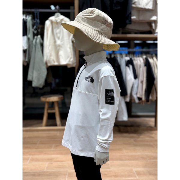 [부산점] 키즈 컴피 긴팔 하프 집 티 NT7LQ54T