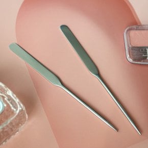 스테인레스 화장품 메이크업 스킨케어 파운데이션 스페츌러 스파츌라 1P Stainless Cosmetics Spatula 1P