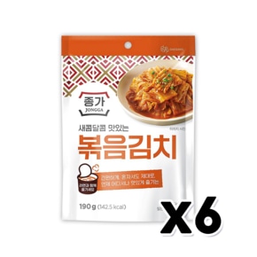 종가집 볶음김치 190g x 6개