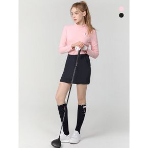 여성 스판 기모 반하이넥 긴팔티셔츠 NAMFLTS075_P344634909