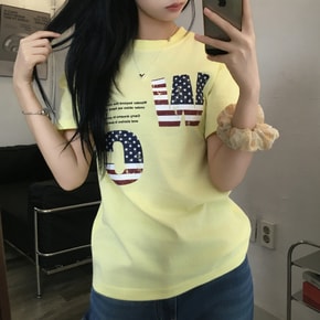 레몬코어 아메리칸 빈티지 크랙 레터링 반팔티셔츠3color