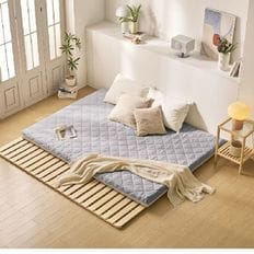NS홈쇼핑 세인트블랑 7cm 3단 접이식 매트리스(Air라텍스폼/슈퍼싱글)+겉커버1장더..[34801580]