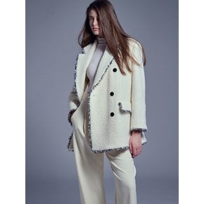 [리오더 11월 8일 순차발송] French Wool Boucle Tweed Jacket_Cream