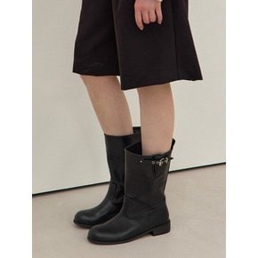 [단독]Abilin 애빌린 미니멀 벨티드 미들부츠_B301_1color_3cm