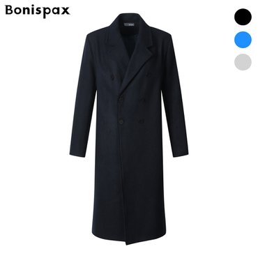 보니스팍스 오버핏 더블 롱 코트 (XP2CT002M0)