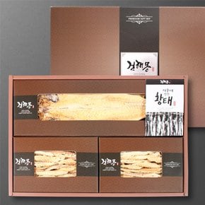 [무료배송]프리미엄 특선 황태 선물세트(황태포 5미(40~42cm내외) / 황태채 150g * 2EA)