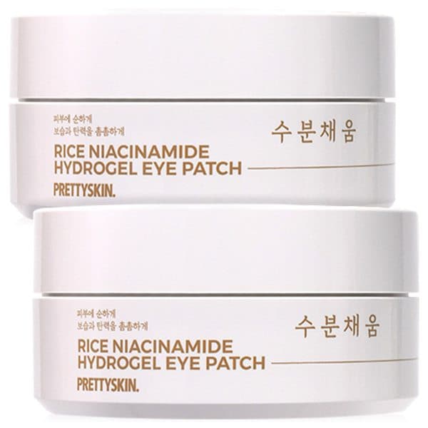 [1+1]프리티스킨 라이스 하이드로겔 아이패치 60개입 2개 눈가 눈밑