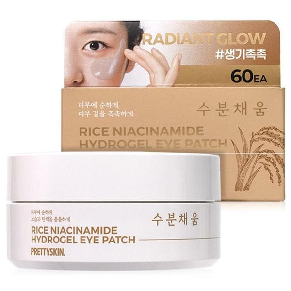 [1+1]프리티스킨 라이스 하이드로겔 아이패치 60개입 2개 눈가 눈밑