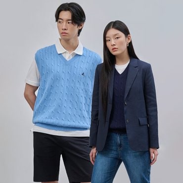 빈폴 케이블 베스트  네이비 (BC4751C23R)