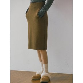 Pocket Span Midi Knit SK. / 2 COLORS