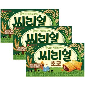 웰푸드 씨리얼 초코 42g x 3개