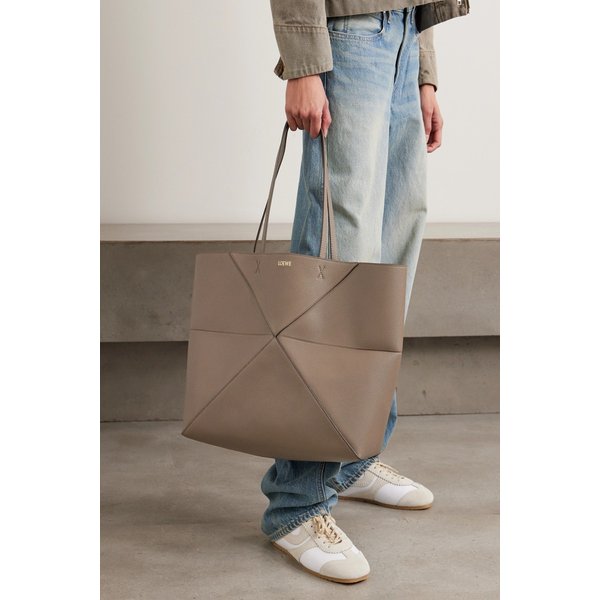 퍼즐 폴드 호리즌탈 라지 텍스처 가죽 토트백 46376663162983563