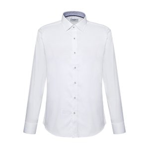 레노마 [슬림핏]착용감이 편한 스판 소재 흰색 솔리드 긴팔셔츠( RMSSL0105-WH )