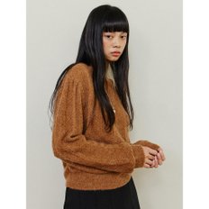 Herringbone Puff Knit - Brown