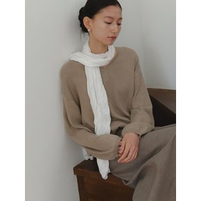 Ease wrinkle scarf_white