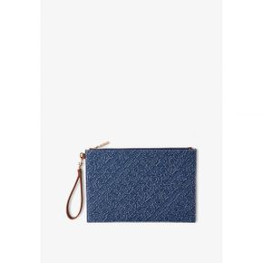 4578219 Borbonese FLAT - Wallet blue terracotta