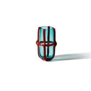 [Cassina 공식수입원] Sestiere Vase, H37 (Sea Teal/Carrot Red)