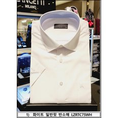 여름 남성 화이트/블루 비즈니스 일반핏/슬림핏 반소매 셔츠  LZRTC75WH 외 3 종 택1