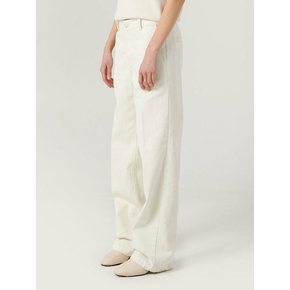 WIDE DENIM PANTS WOMEN (CREAM)