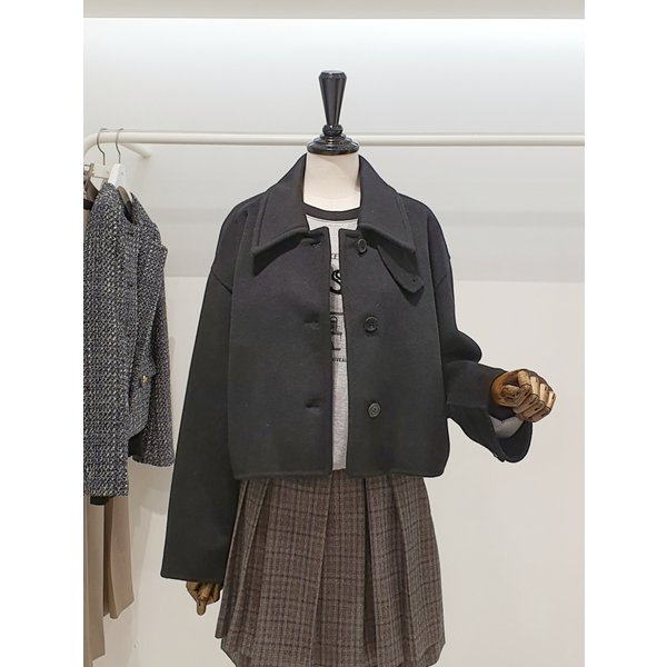 [파주점] 쥬크 주크 울혼방 루즈핏 숏 코트 V254MSG979