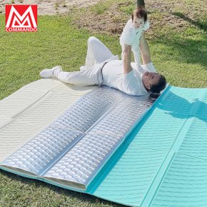 240x200 대형 코만도 와플 코팅방수 캠핑매트 돗자리