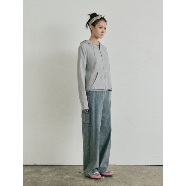 26 reed hooded zip-up (light gray)