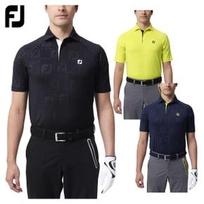 3130443 풋 조이 FOOTJOY 골프 웨어 맨즈 반소매 셔츠 FJ-S23-S17 스트레치  CA3237055