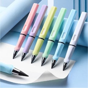 하루클래스 심이 닳지 않는 무한 연필 필기펜 지우개 내장 (10color)