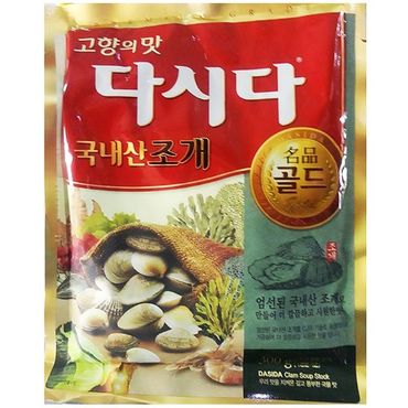 제이큐 신선한 다시다 조개 골드 백설 300g 식자재 조미료  식당