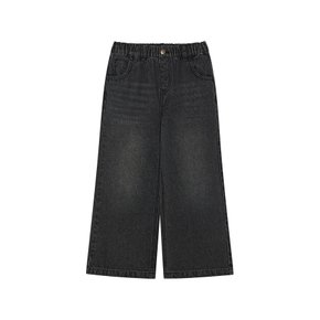 루즈 스트레이트 벨바텀 데님 팬츠 블랙 LK2603IP70BK 6770384