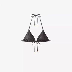 5499849 JIMMY CHOO Ariah logo-print bikini top