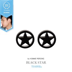 [TIARIS(티아리스) by HOMME] 남자 피어싱 블랙스타 /black star_P14