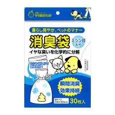 [그린에버] 일본 마루아이 악취 제거 봉투 반려견용 봉투 시요포리 4 절취선형 30매