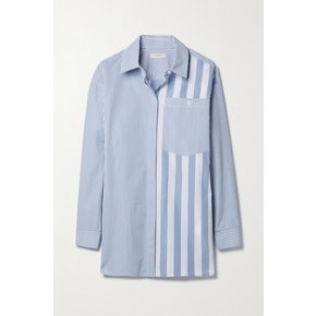 Scout Striped Cotton-poplin Shirt 블루