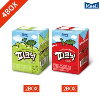  매일 피크닉 200ml x 24팩 4박스 묶음 (포도2 사과2)