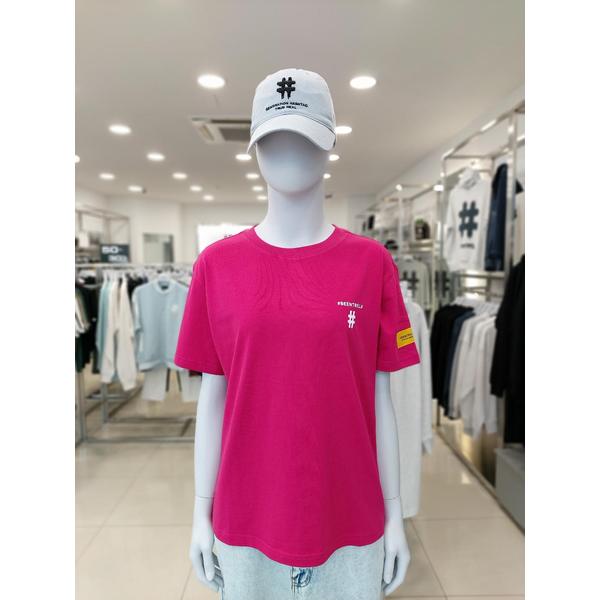 [여주점] 우먼즈 옐로우 테이핑 해시태그 티셔츠BA252TS501_PK