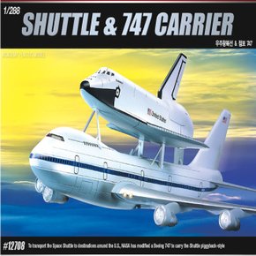 No80/우주왕복선-B747수송기 1/288스케일 프라모델