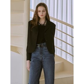 Tailored semi crop jacket (2color)